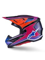 Přilba SUPERTECH S-M7 FUSE, ALPINESTARS (modrá/fialová/růžová) 2027 (1)