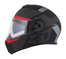 Přilba F19, ZED (černá matná/červená fluo/šedá) 2026 (2)