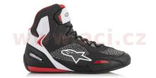 Boty FASTER-3 RIDEKNIT, ALPINESTARS (černé/bílé/červené) 2027 (2)