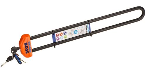 Zámek na sněžné skútry SNOWBOSS SSF, OXFORD (oranžová, sada bez držáku na zámek, průměr čepu 15 mm, pro š. pásu do 520 mm)