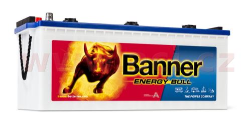 180Ah trakční a startovací baterie, 950A, levá BANNER Energy Bull DUAL Power 514x223x195(220)