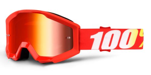 Brýle Strata Furnace, 100% dětské (červené plexi s čepy pro slídy)