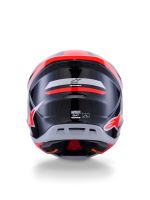 Přilba SUPERTECH S-M7 RISE, ALPINESTARS (černá/stříbrná/červená fluo) 2027 (2)