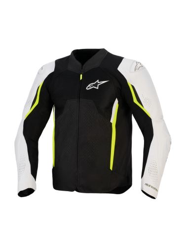 Bunda AST V3 AIR, ALPINESTARS (bílá/žlutá fluo/černá) 2027