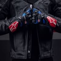 Rukavice SP-8 3 MONSTER FQ20 kolekce, ALPINESTARS (černá/červená/modrá/bílá) 2026 (2)