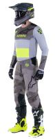 Kalhoty TECHSTAR limitovaná edice AMS, ALPINESTARS (šedá/černá/žlutá fluo) (2)