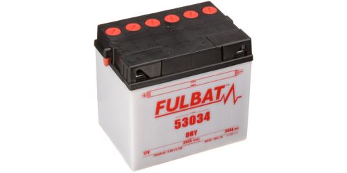 Baterie 12V, 53034, 30Ah, 300A, levá, konvenční 186x130x171, FULBAT (vč. balení elektrolytu)