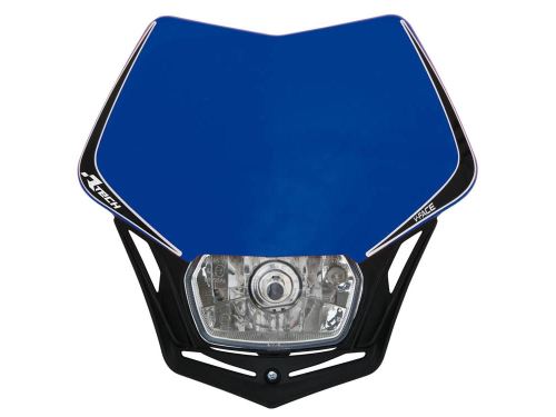 UNI přední maska včetně světla V-Face, RTECH (modro-černá)