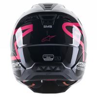 Přilba S-M5 COMPASS, ALPINESTARS (černá/růžová) (2)